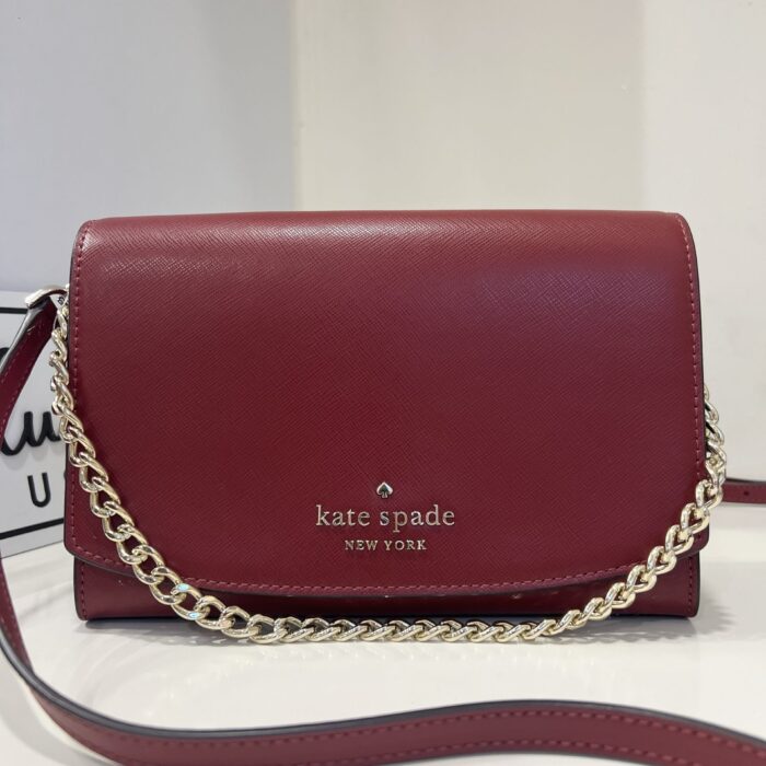 Kate Spade Carson Convertible Crossbody in Red Currant
