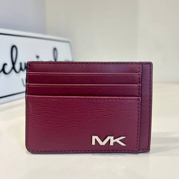 Michael Kors Cooper Slim Card Wallet in Dark Cherry