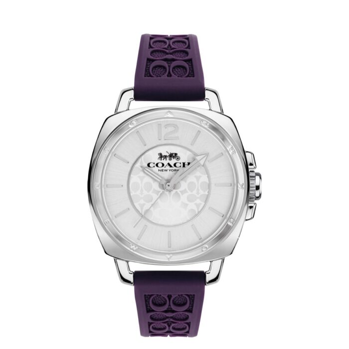 Coach Boyfriend Women's Watch in Purple, 34mm