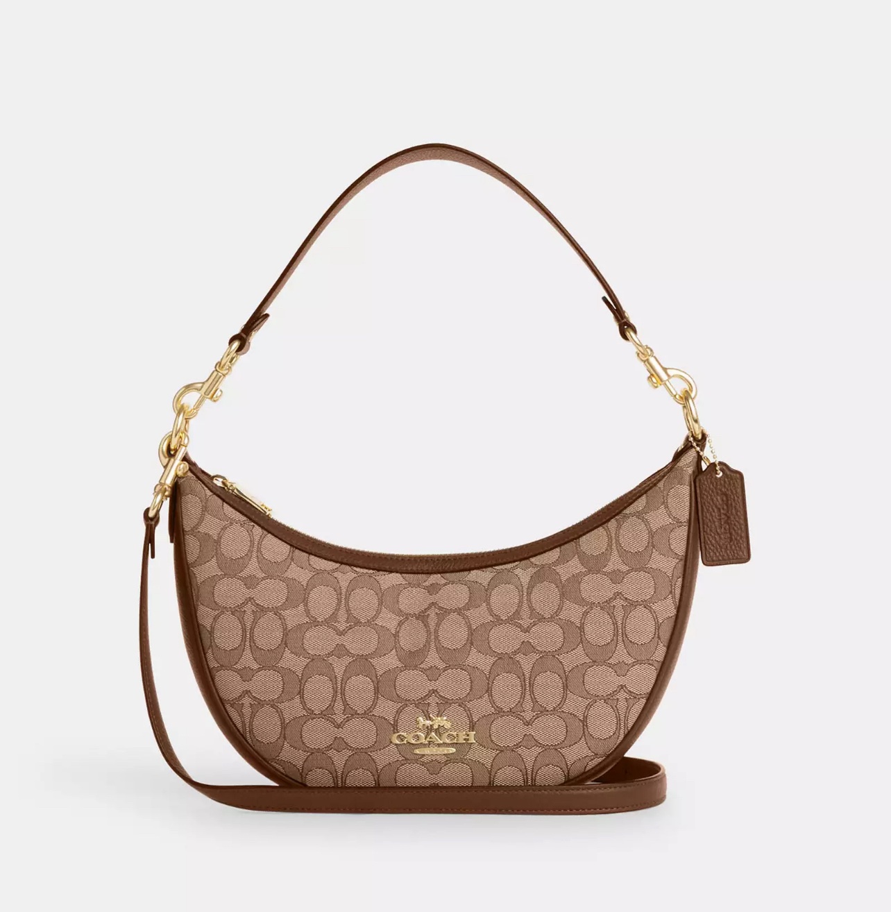 Coach Aria Shoulder Bag In Signature Jacquard