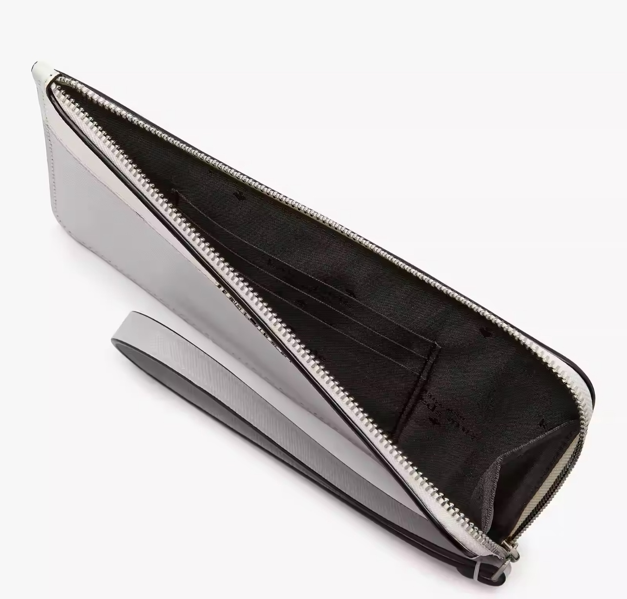 Kate Spade Lucy Medium L-Zip Wristlet in Platinum Grey - Image 2