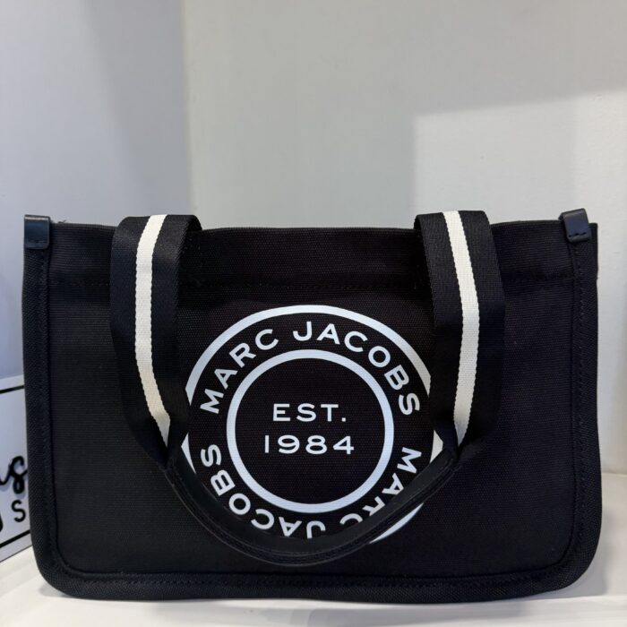 Marc Jacobs Signet Canvas Medium Tote in Black