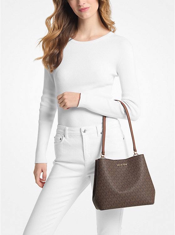 Michael Kors Pratt Medium Bucket Shoulder in Camel - Image 5
