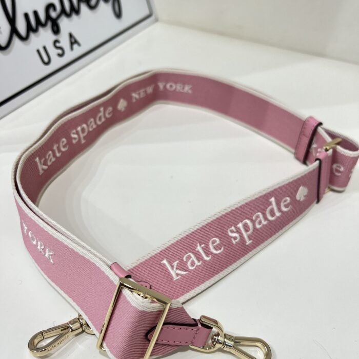Kate Spade Webbing Strap in Bright Carnation