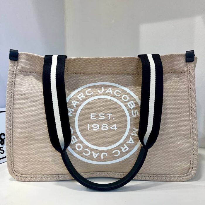 Marc Jacobs Signet Canvas Medium Tote in Beige