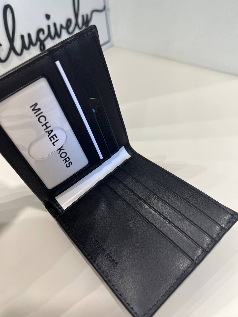 Michael Kors Cooper Billfold ID Wallet in Black - Image 3