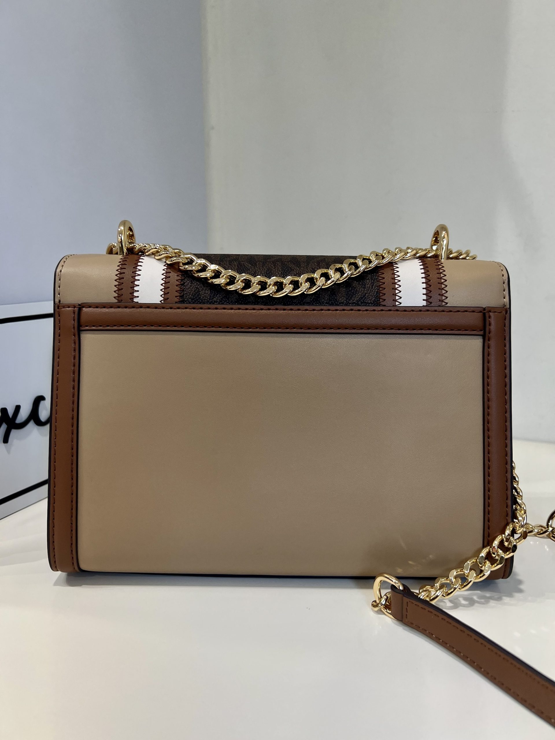 Michael Kors Whitney Medium Flap Chain Shoulder in Brown Multi - Image 4