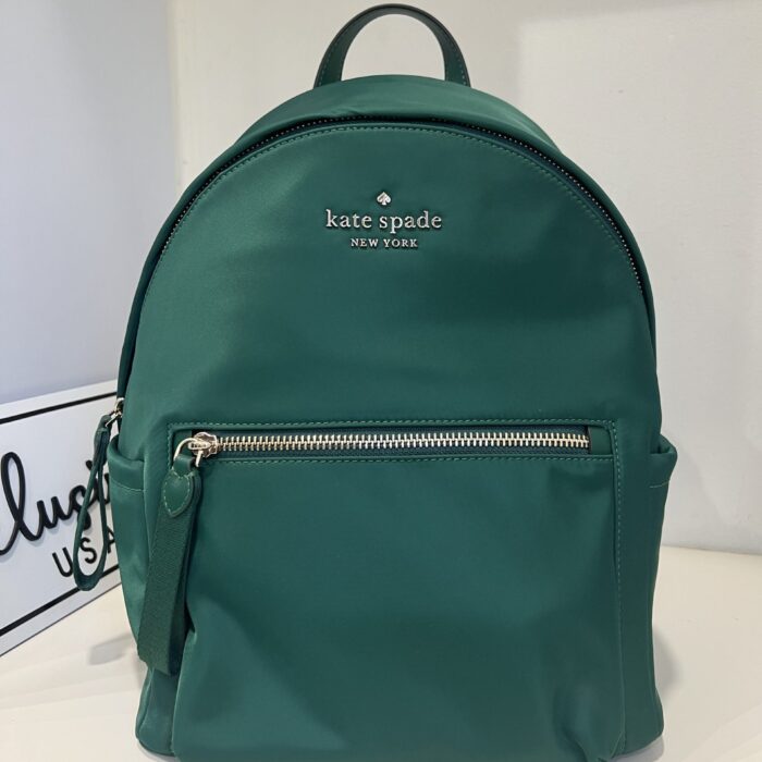 Kate Spade Chelsea Nylon Medium Backpack in Deep Jade