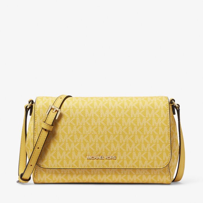 Michael Kors Medium Convertible Crossbody Bag in Signature Golden Yellow
