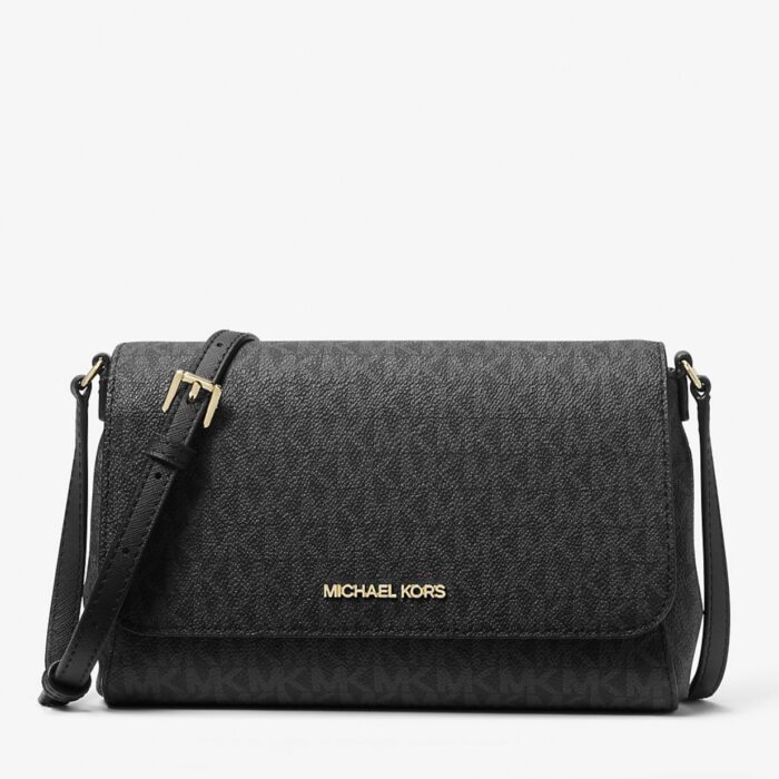 Michael Kors Medium Convertible Crossbody Bag in Signature Black