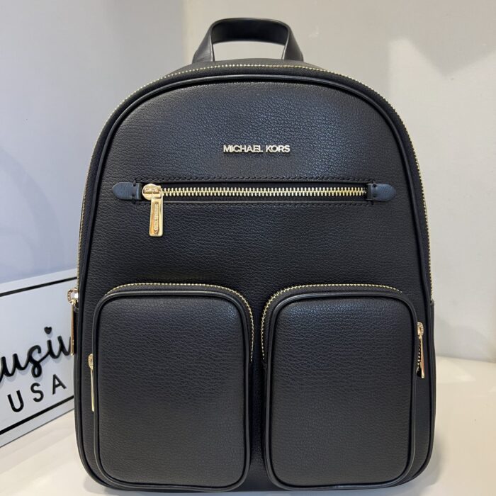 Michael Kors Jet Set Item Medium Pocket Backpack in Black