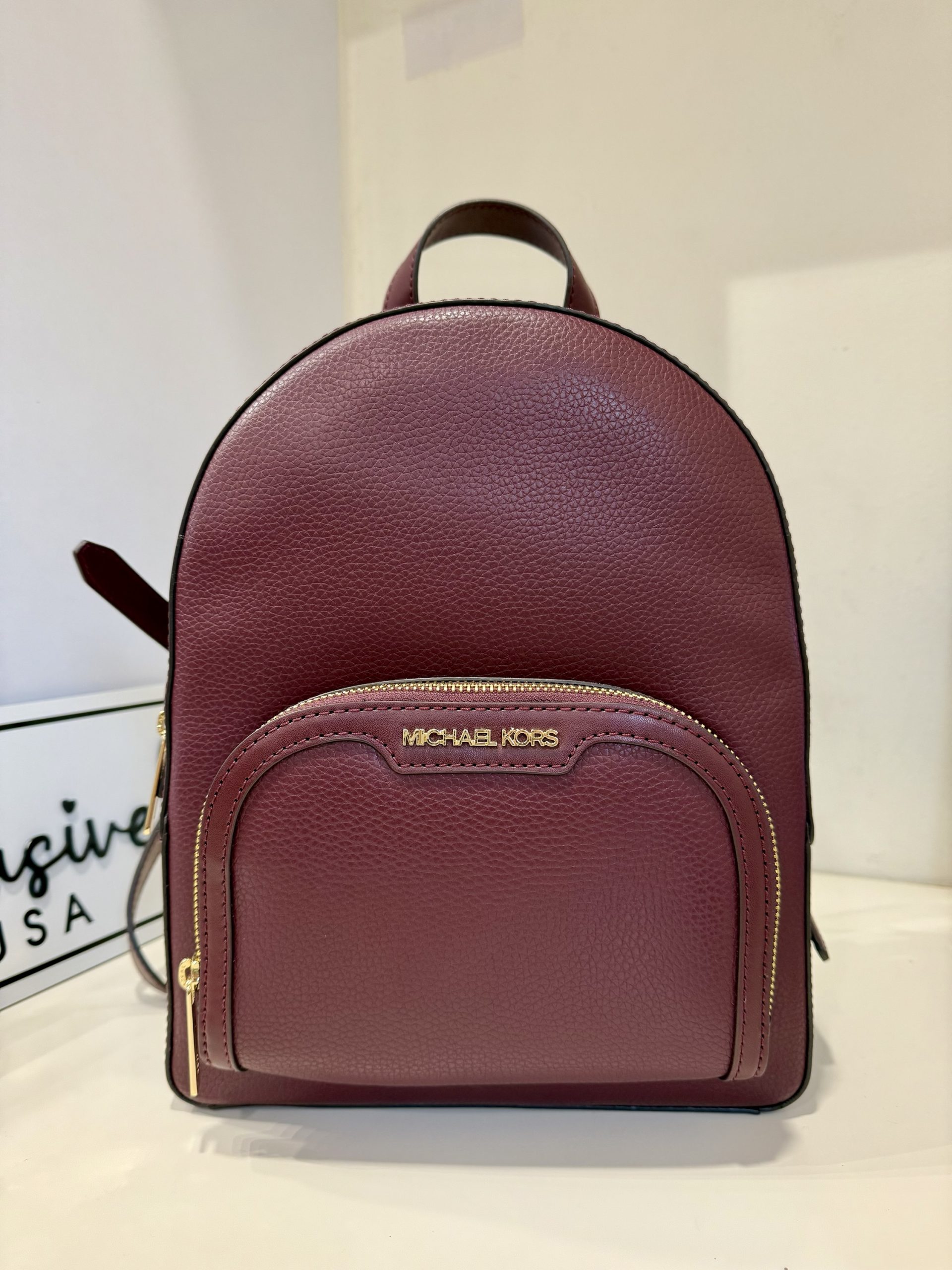 Michael Kors Jaycee Medium Backpack in Oxblood – Exclusively USA