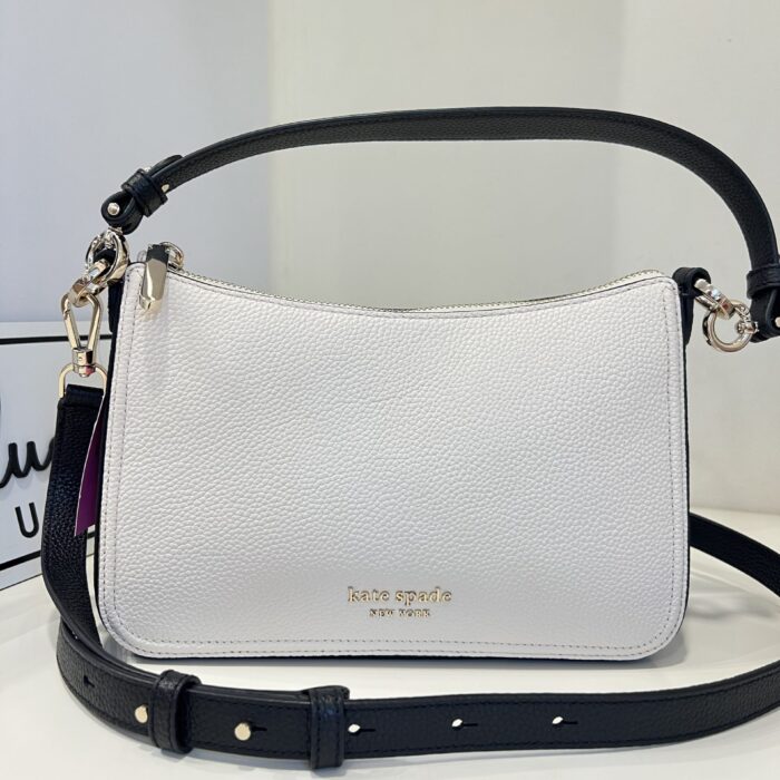 Kate Spade Hudson Colorblocked Medium Convertible Crossbody in Parcment (Retail)