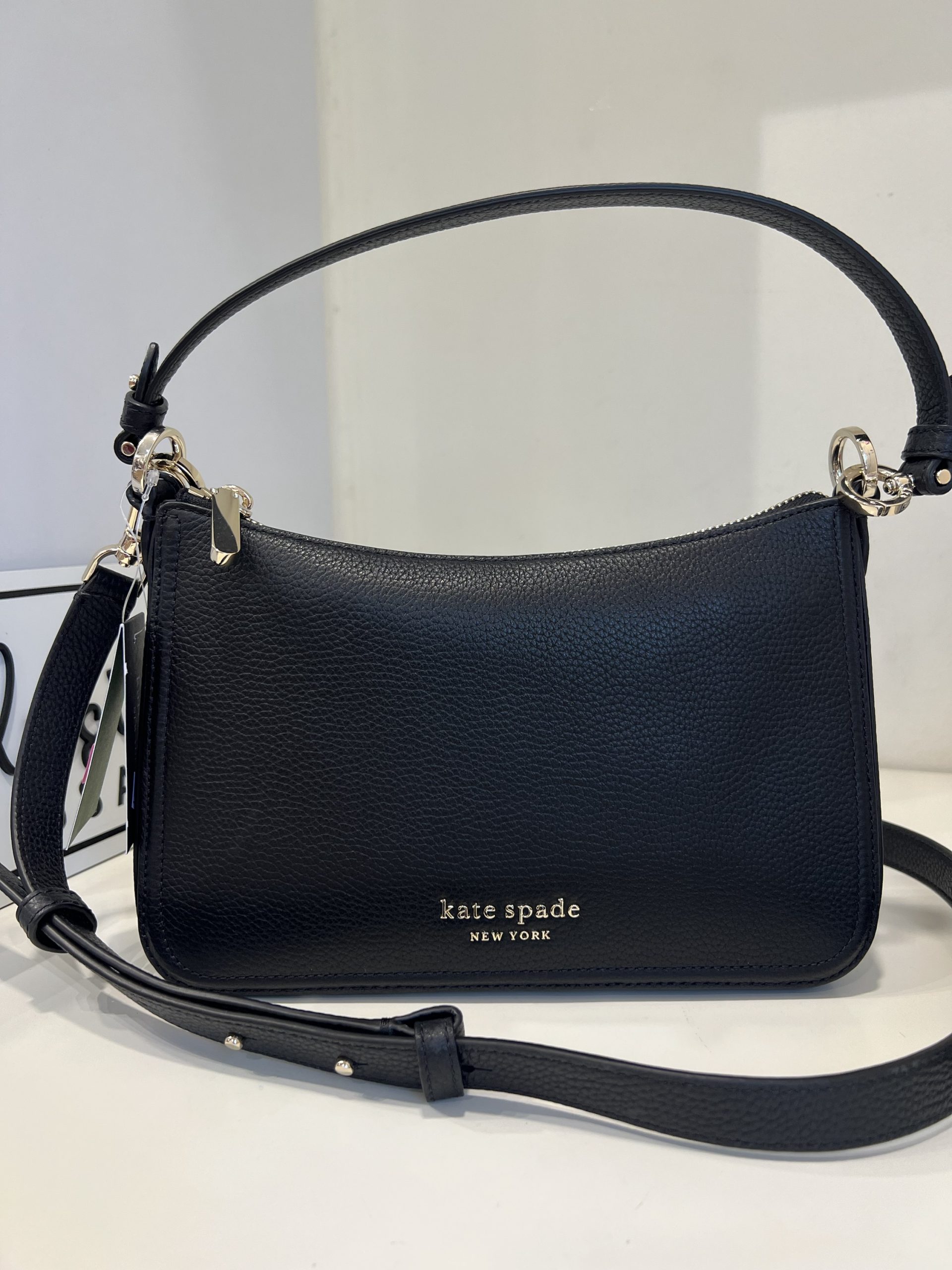 Kate Spade Hudson Medium Convertible Crossbody in Black (Retail)