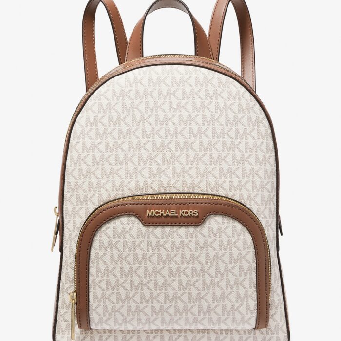 Michael Kors Jaycee Medium Backpack in Signature Vanilla