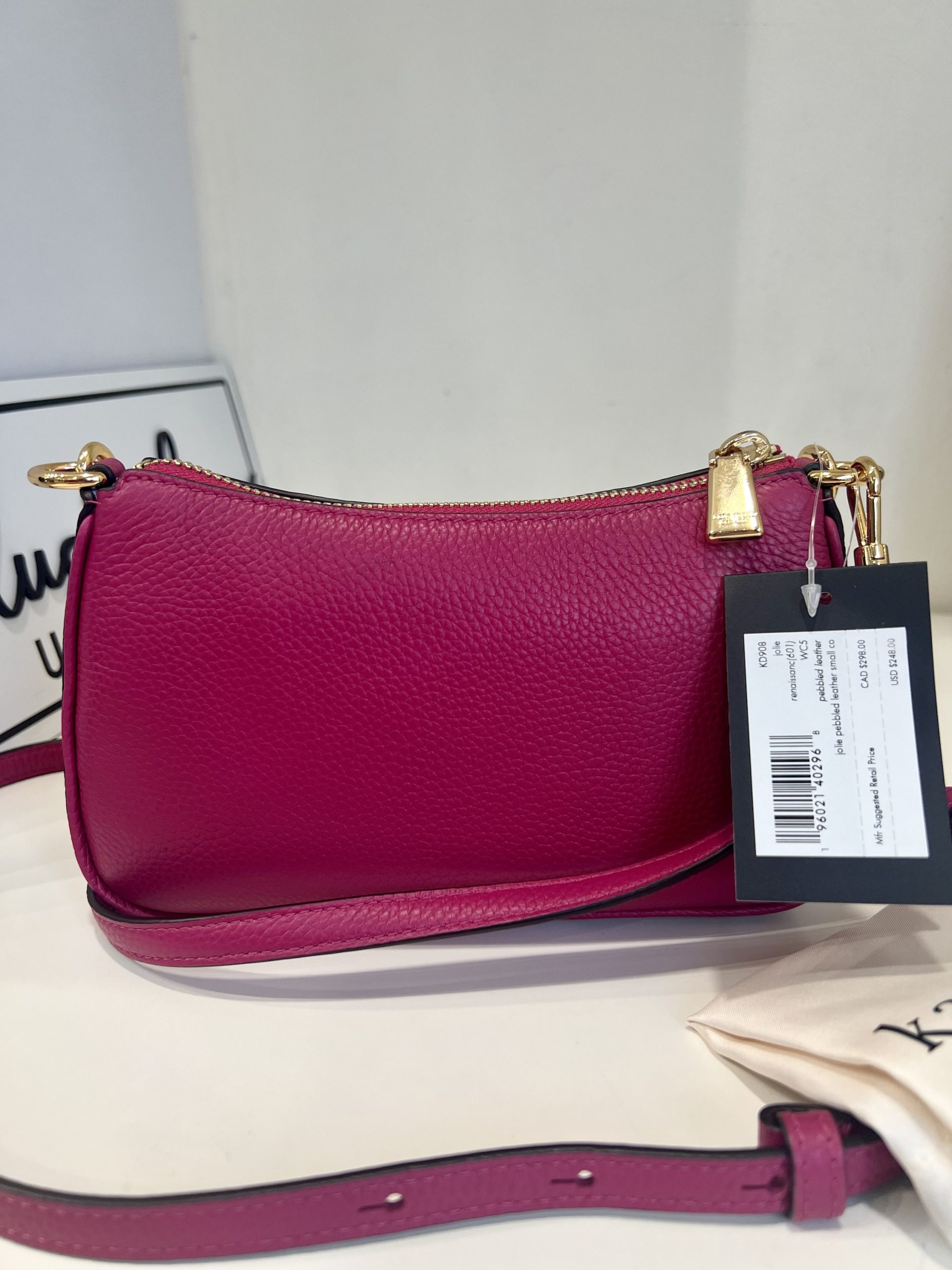 Kate Spade Jolie Small Convertible Crossbody in Renaissance Rose (Retail) - Image 4