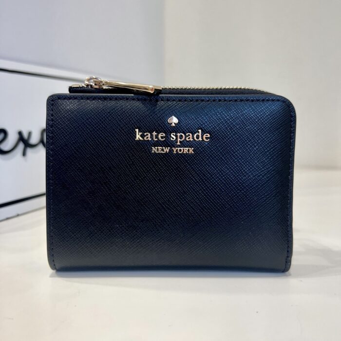 Kate Spade Madison Small L Zip Wallet In Black
