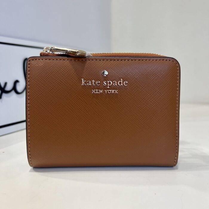 Kate Spade Madison Small L Zip Wallet In Cavern Clay