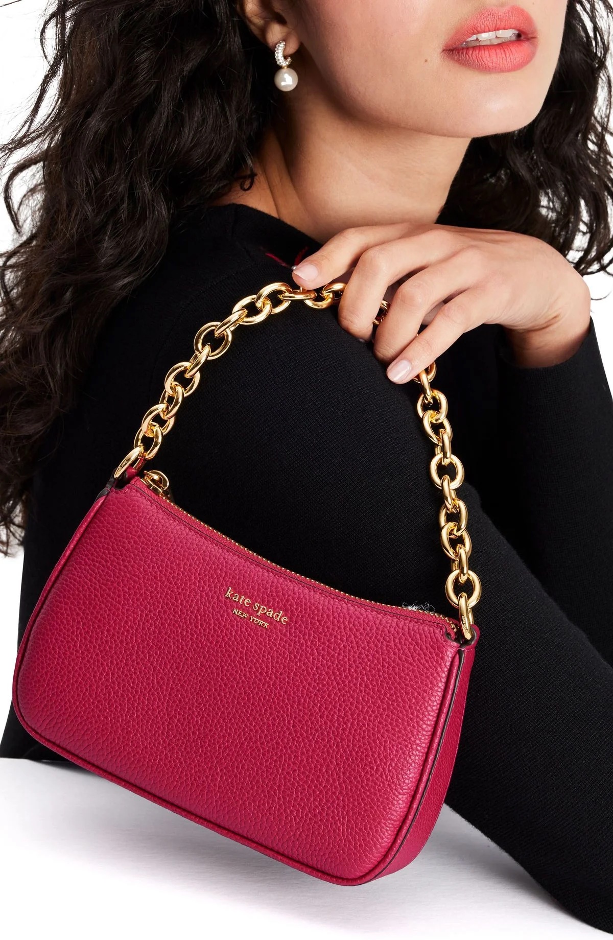 Kate Spade Jolie Small Convertible Crossbody in Renaissance Rose (Retail) - Image 5