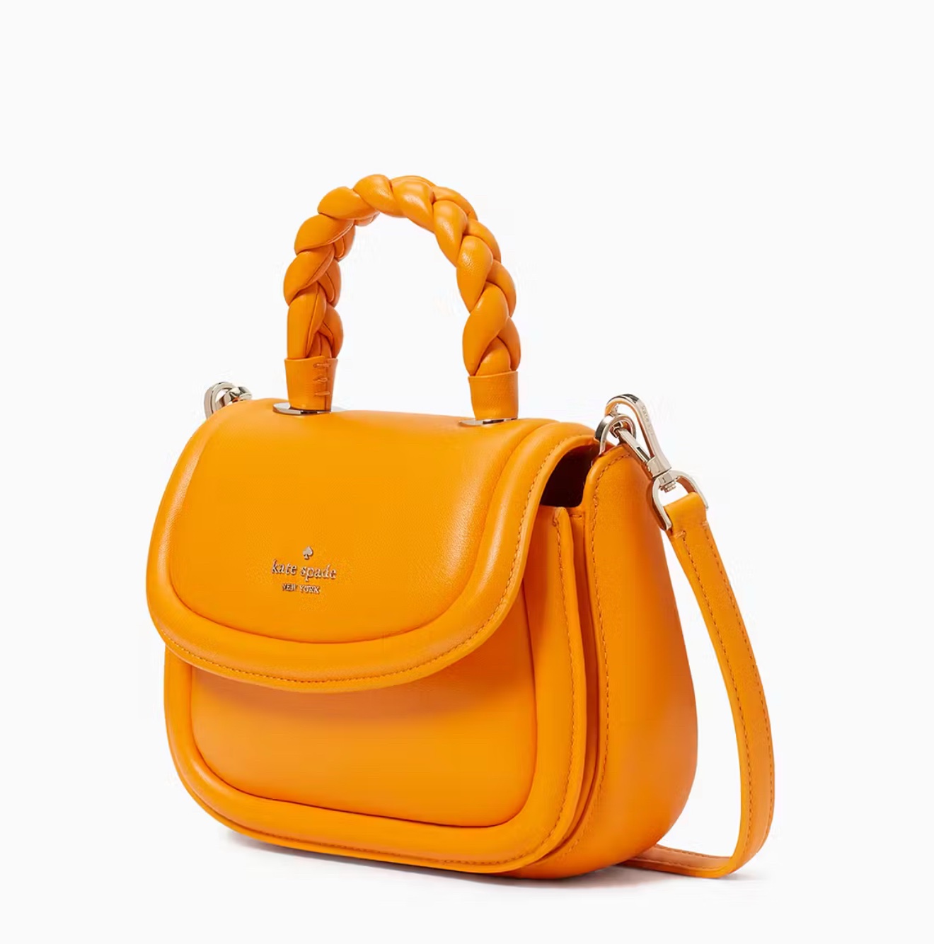 Kate Spade Puffy Top Handle Small Crossbody in Turmeric - Image 2