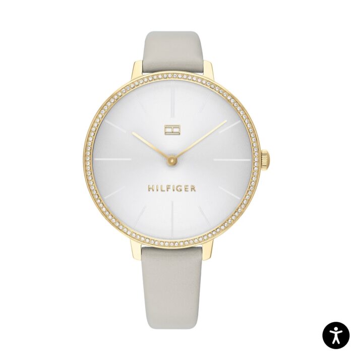 Tommy Hilfiger Kelly Women's Grey Leather Watch 38mm (1782110)
