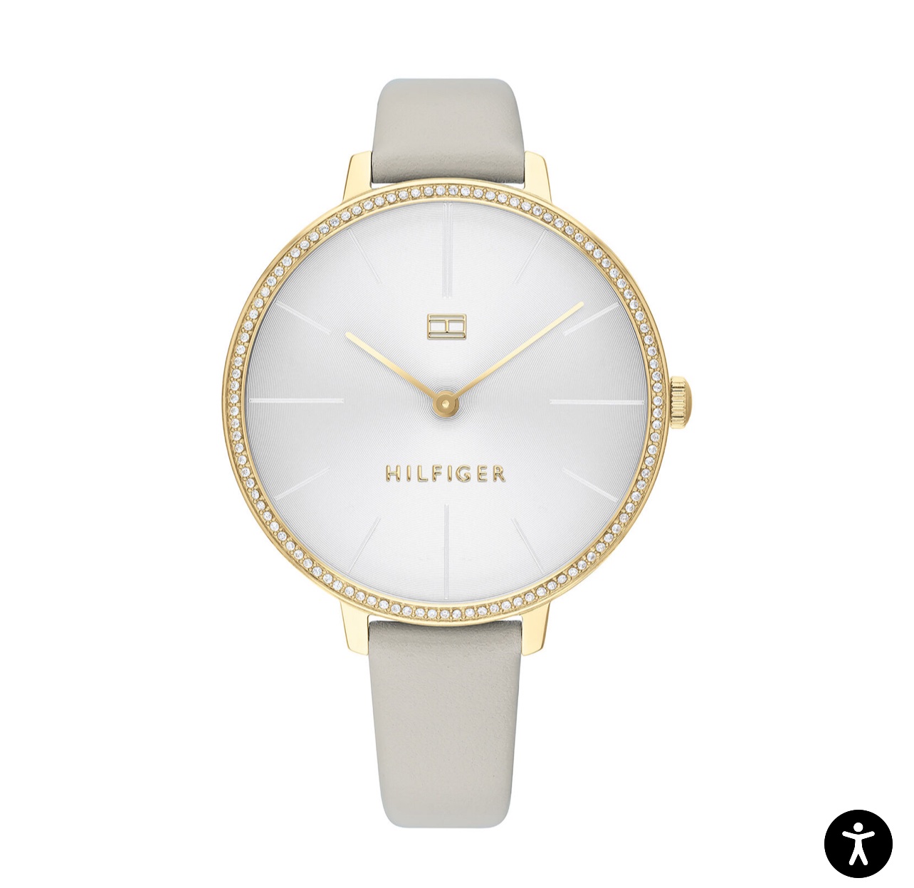 Tommy Hilfiger Kelly Women's Grey Leather Watch 38mm (1782110)