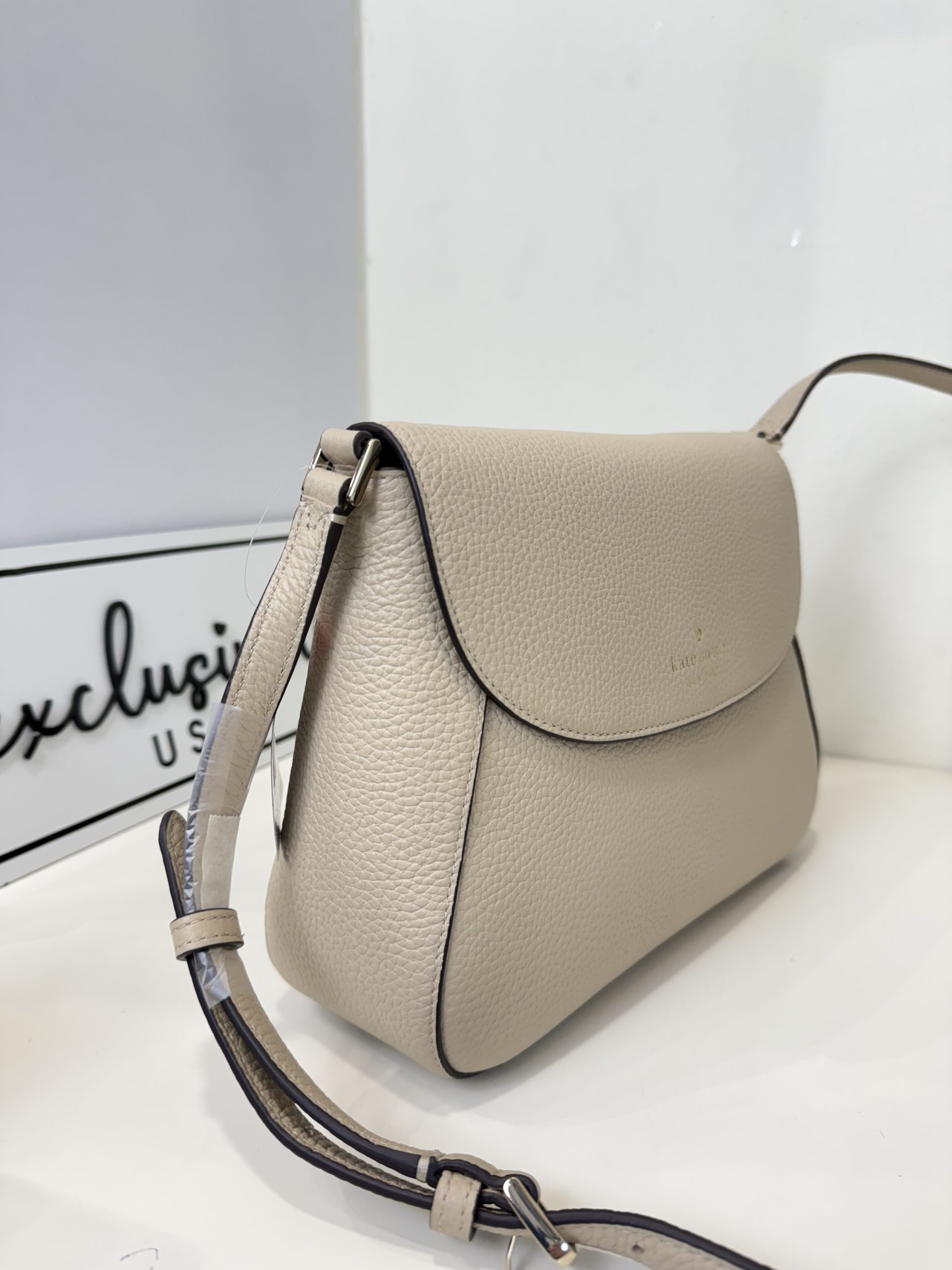 Kate Spade Monica Medium Flap Crossbody in Light Sand - Image 2