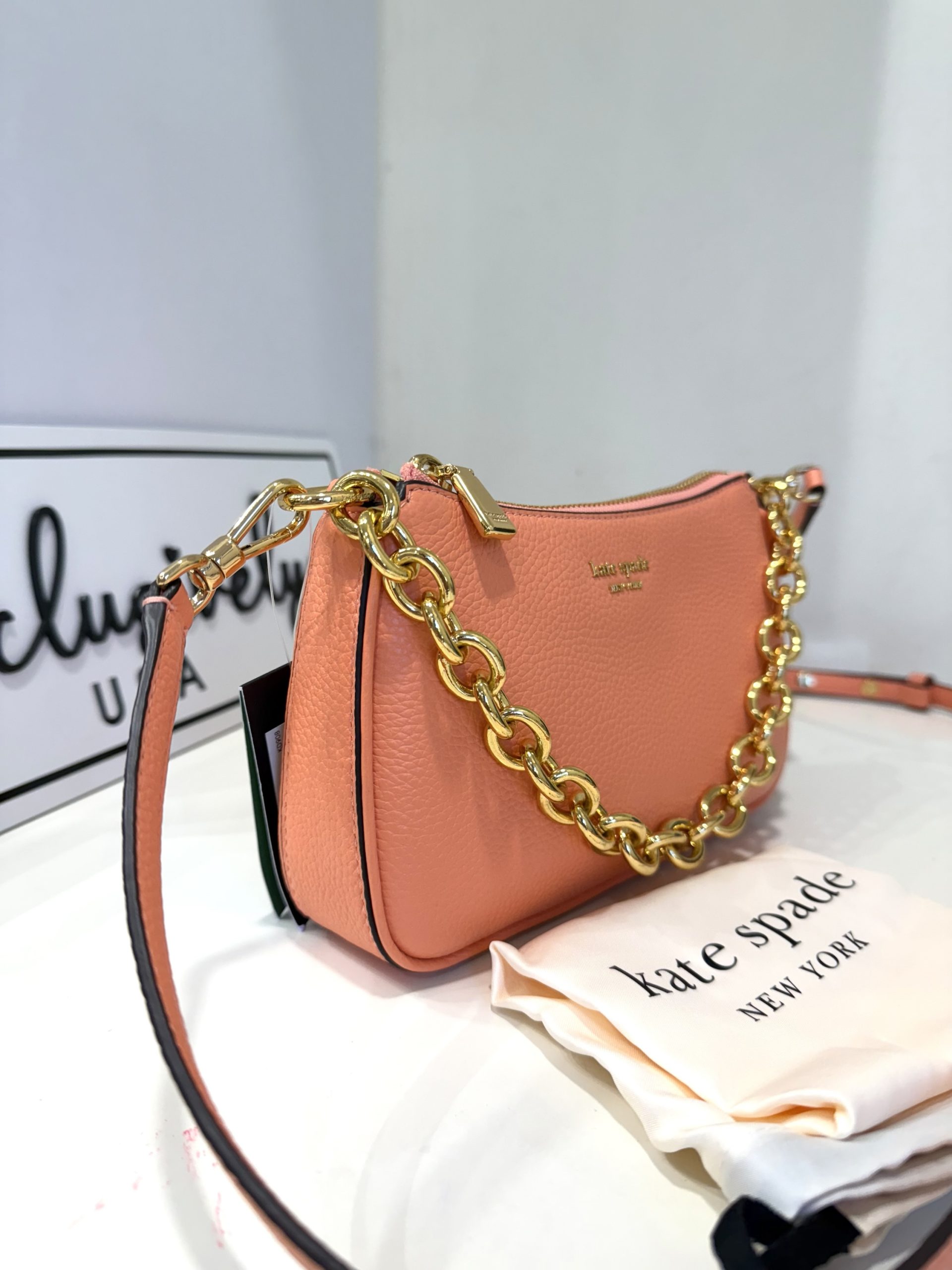Kate Spade Jolie Small Convertible Crossbody in Melon Ball (Retail Collection) - Image 2