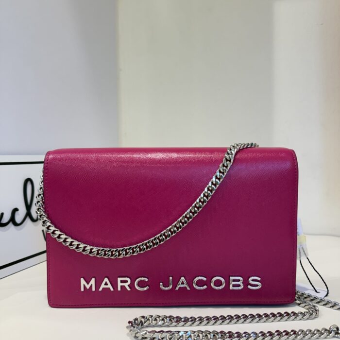 Marc Jacobs Party On A Chain Crossbody Bag in Lipstick Pink