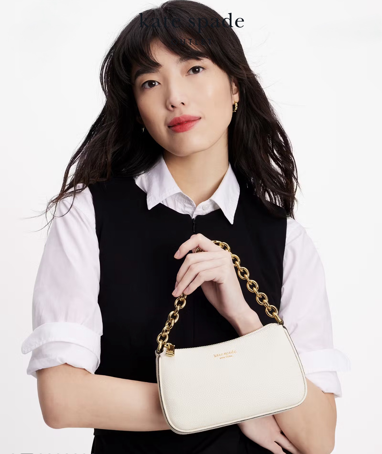 Kate Spade Jolie Small Convertible Crossbody in Parchment (Retail Collection) - Image 7