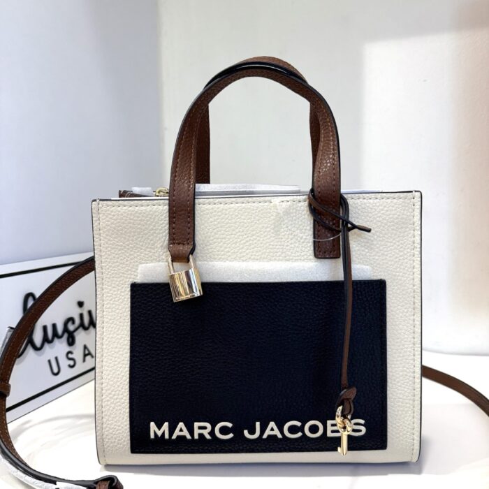 Marc Jacobs Mini Grind Tote Bag in Marshmallow Multi