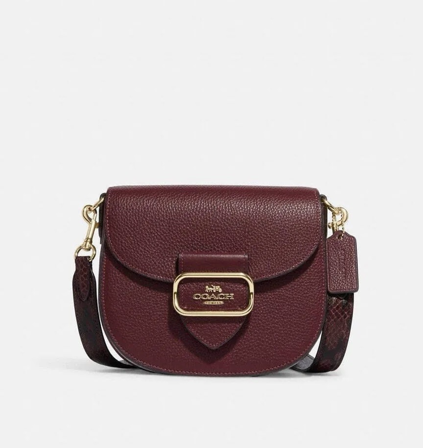 Coach Morgan Saddle Bag Black Cherry Multi