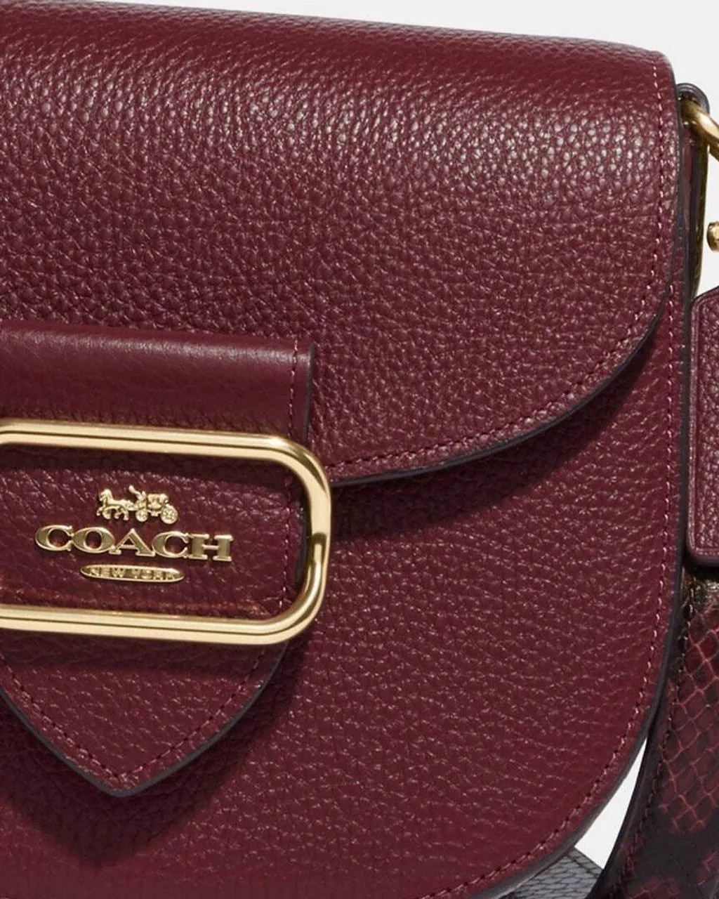 Coach Morgan Saddle Bag Black Cherry Multi - Image 2