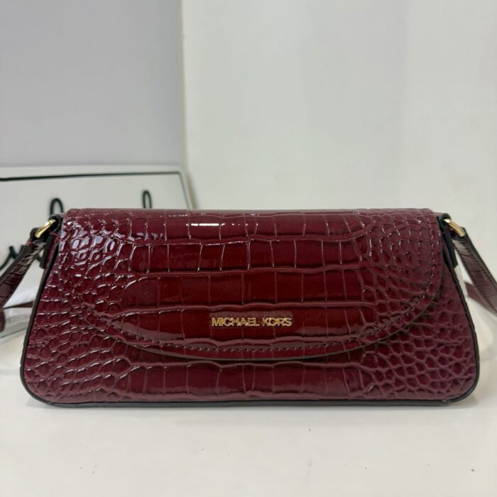 Michael Kors Katya Medium Flap Crossbody in Oxblood
