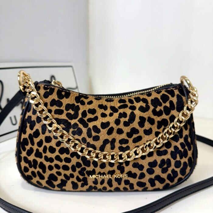 Michael Kors Carmela Small Zip Pouchette Crossbody in Black Multi