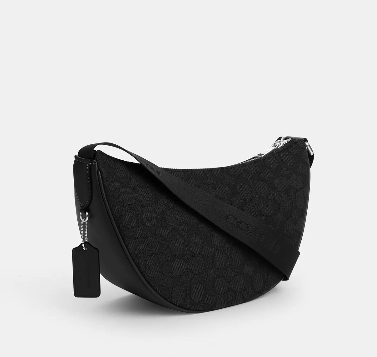 Coach Pace Shoulder Bag in Signature Jacquard Black - Image 3