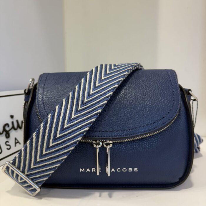 Marc Jacobs The Groove Leather Mini Messenger Bag in Azure Blue