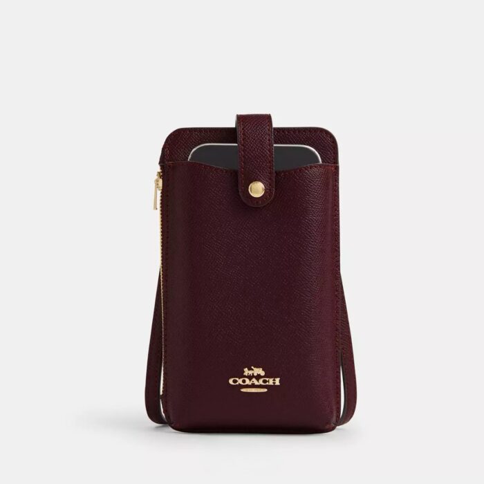 Coach Phone Crossbody Bag in Merlot