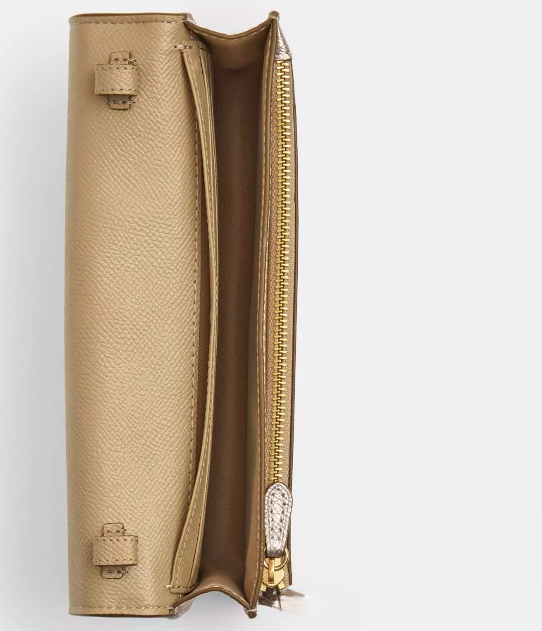 Coach Anna Foldover Clutch Crossbody Bag in Signature Champagne Multi - Image 6