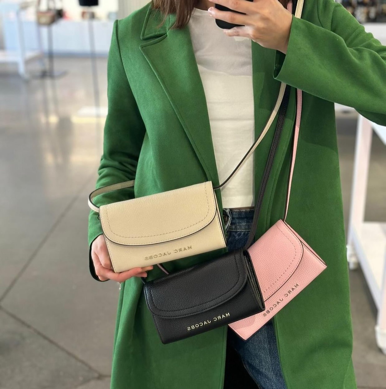 Marc Jacobs Groove Wallet Crossbody in Marshmallow - Image 5