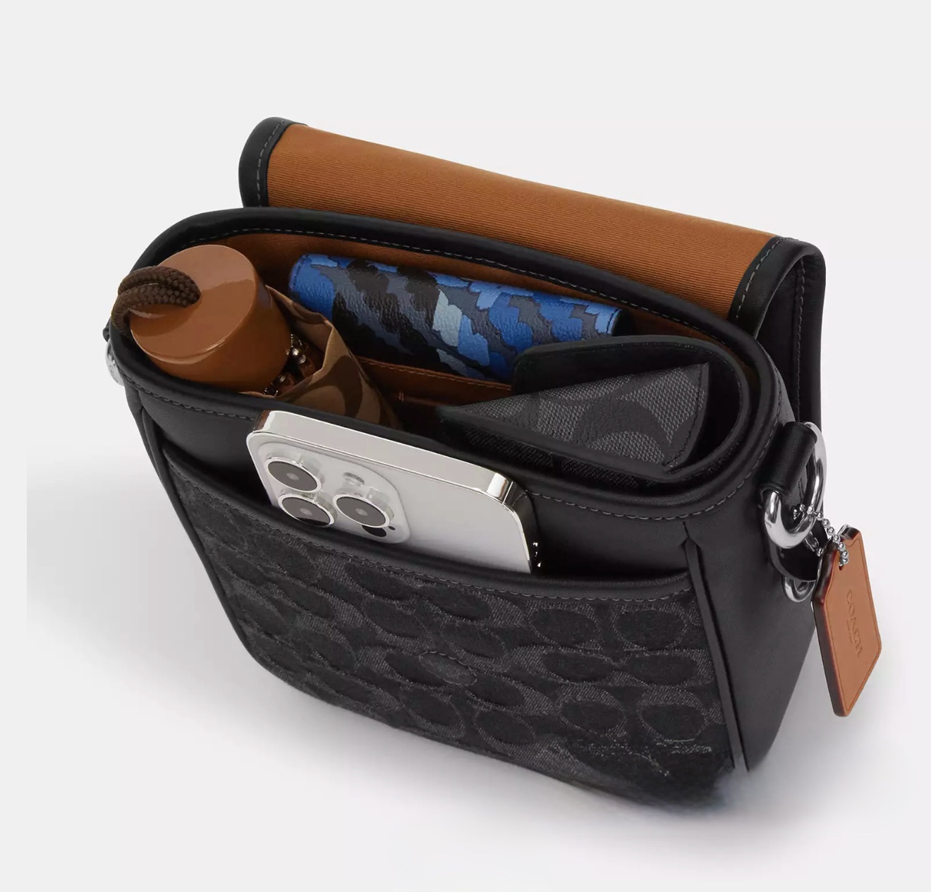 Coach Lucas Crossbody in Black - Image 4