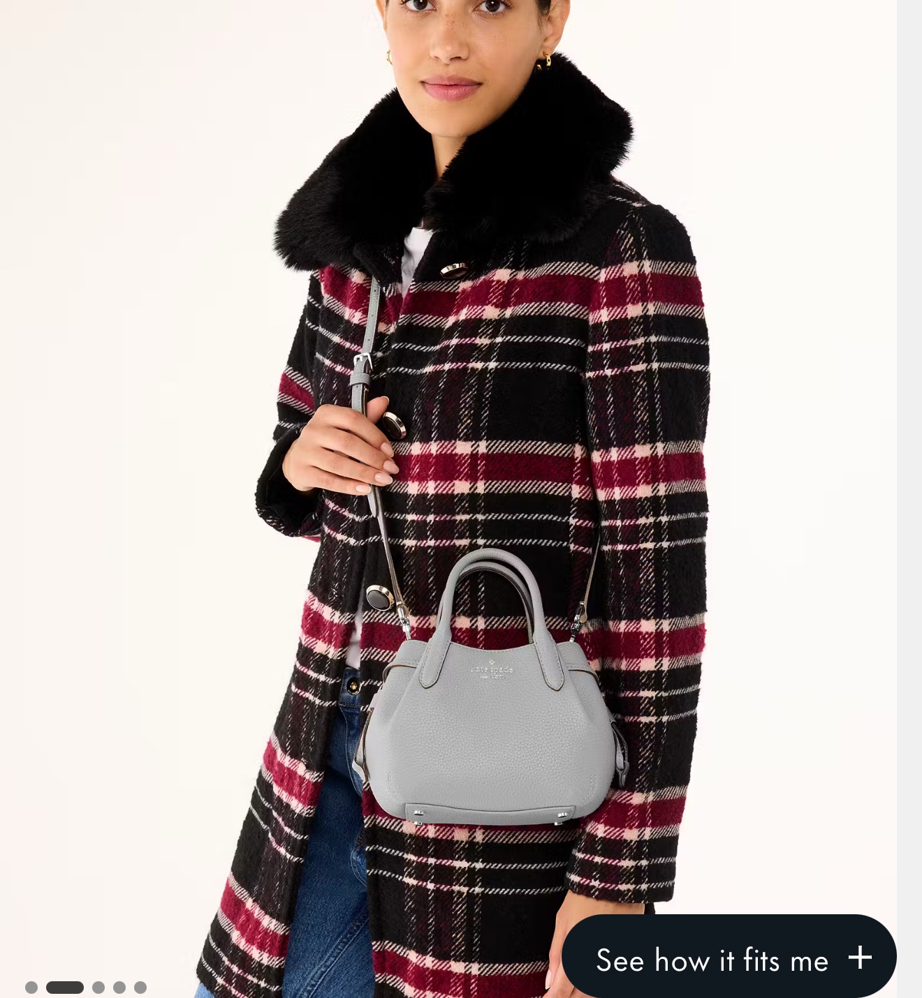 Kate Spade Dumpling Mini Satchel in Mountain Grey - Image 4
