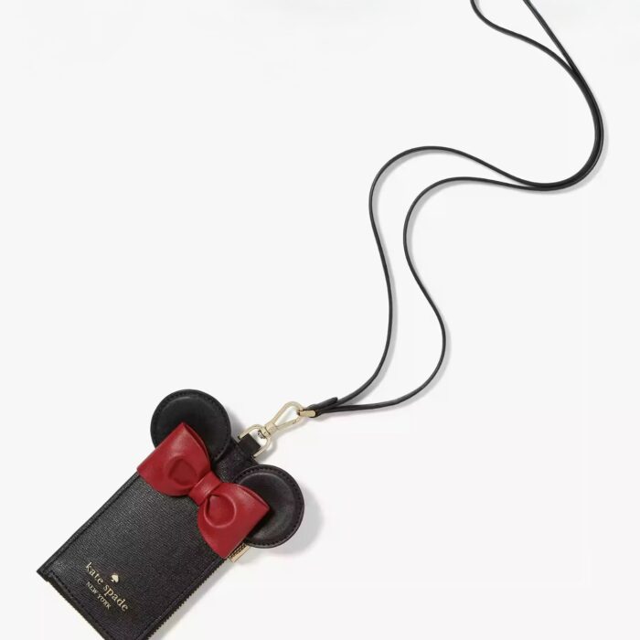 Kate Spade Disney X Kate Spade New York 3D Card Case Lanyard Black Multi
