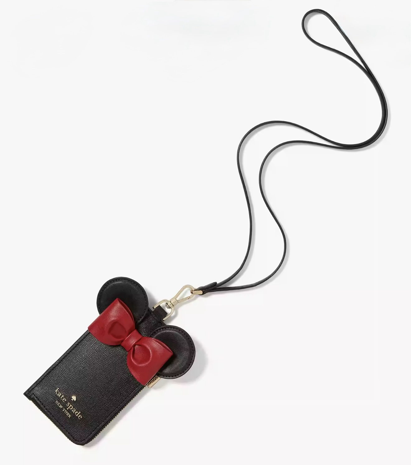 Kate Spade Disney X Kate Spade New York 3D Card Case Lanyard Black