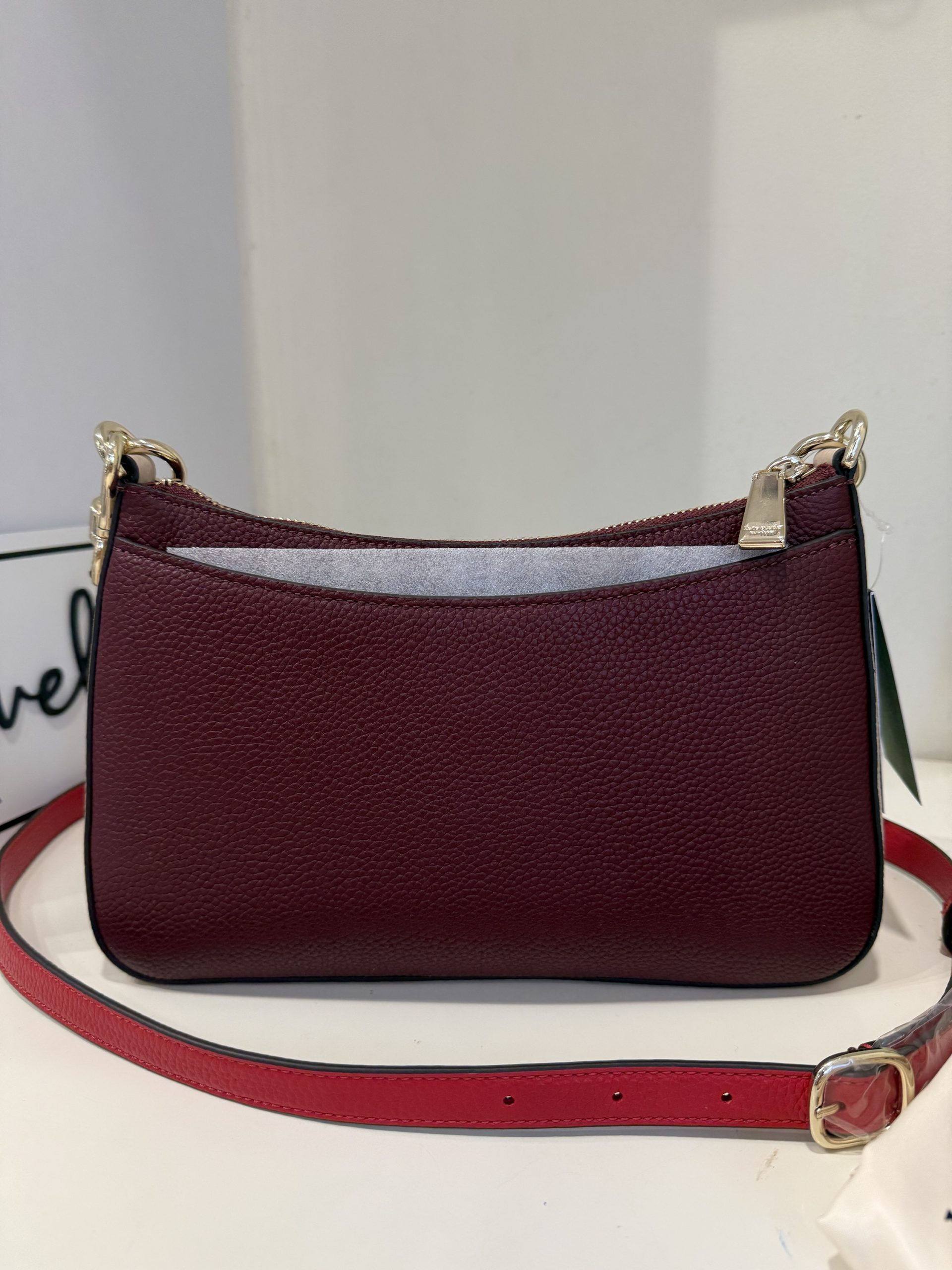 Kate Spade Hudson Convertible Crossbody in Cherry Juice (Retail Collection) - Image 4