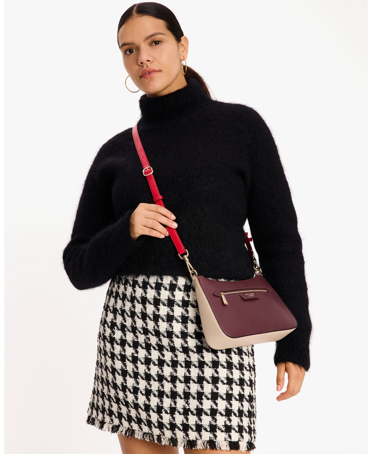 Kate Spade Hudson Convertible Crossbody in Cherry Juice (Retail Collection) - Image 6