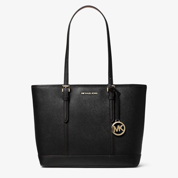 Michael Kors Jet Set Travel Small Top Zip Tote Bag in Black