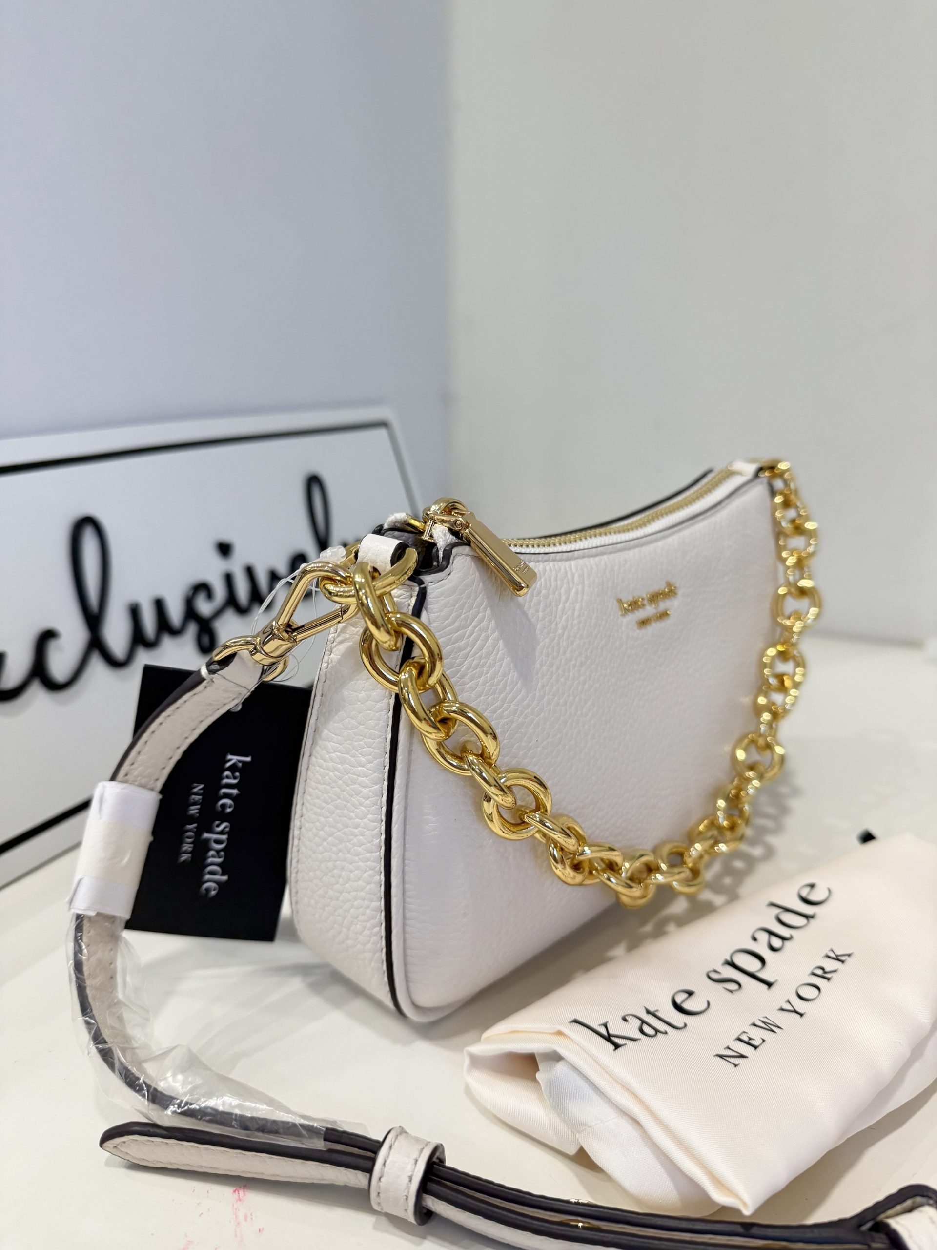 Kate Spade Jolie Small Convertible Crossbody in Parchment (Retail Collection) - Image 2