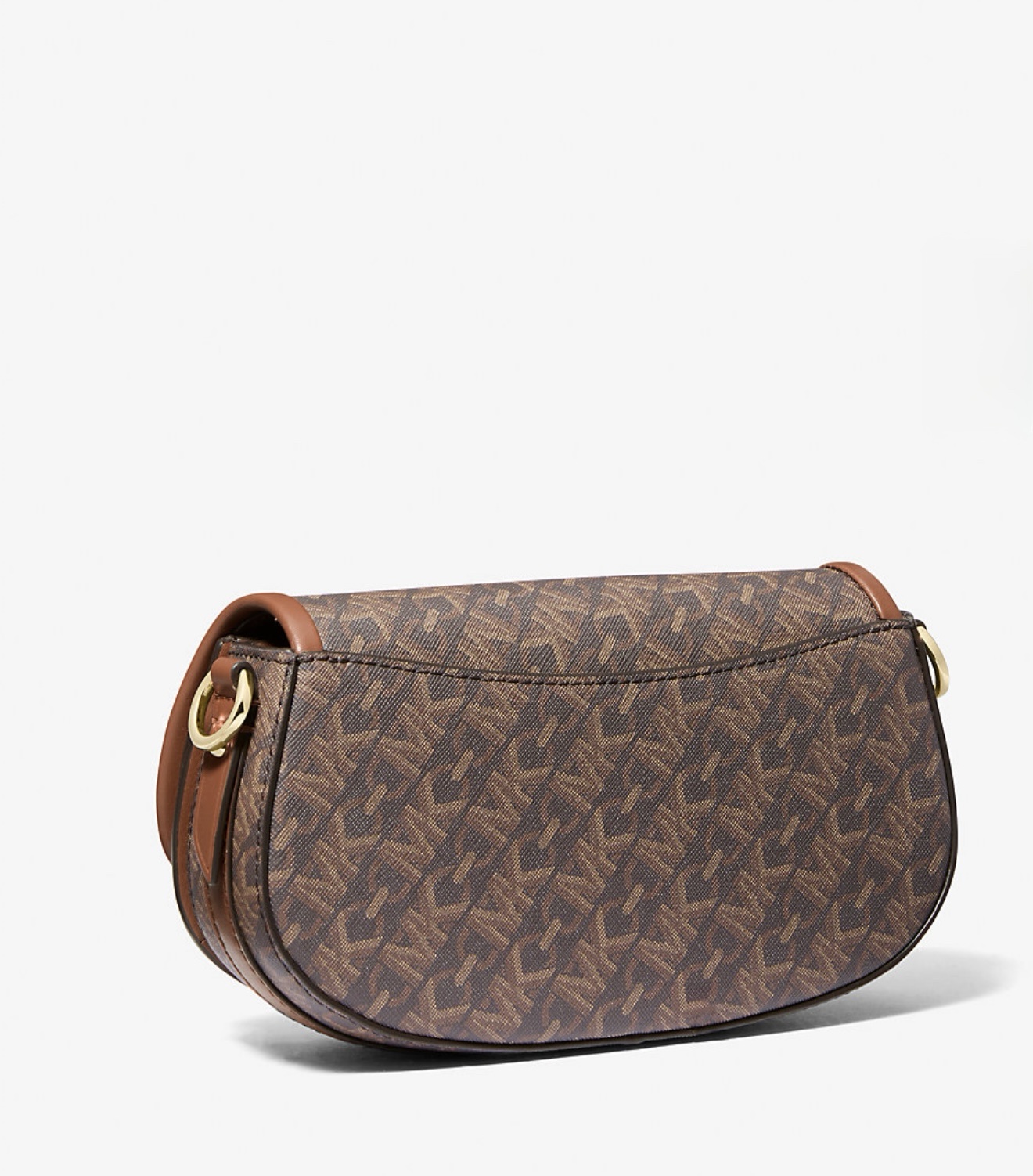 Michael Kors Mila Small Shoulder Bag in Signature Brown (Retail Collection) - Image 4