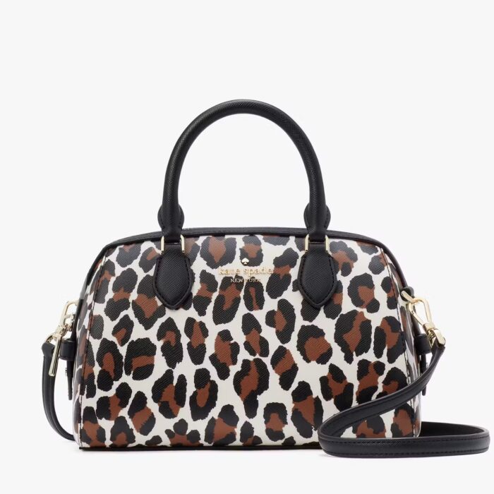Kate Spade Madison Spotted Leopard Small Duffle Crossbody